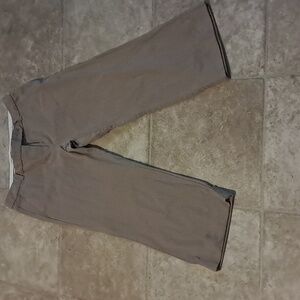 Tommy Hilfiger Women Khaki Cuffed Capri Pants Size 8